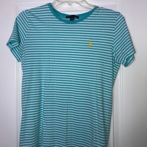Striped polo shirt